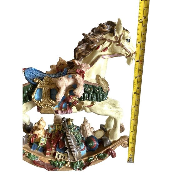 Vintage Cedar Creek ChriyRocking Horse Figurine + Box Holiday Decor - Picture 10 of 14